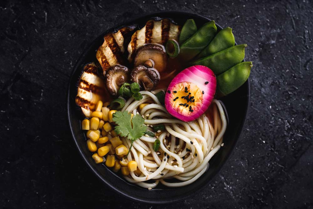 Bowl med halloumi, majs, champinjoner, m.m.